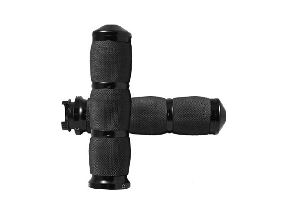 Air Cushion Handgrips – Black. Fits Various Metric Models.