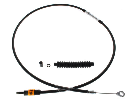 Black Vinyl Clutch Cable. Fits Sportster 1986-2021. 57in. Long.