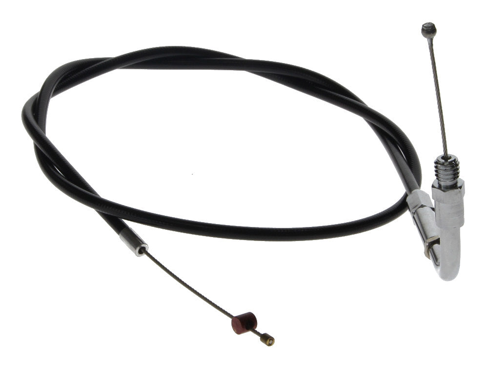 Black Vinyl Throttle Cable. Fits Big Twin 1990-95. 32in. Long.