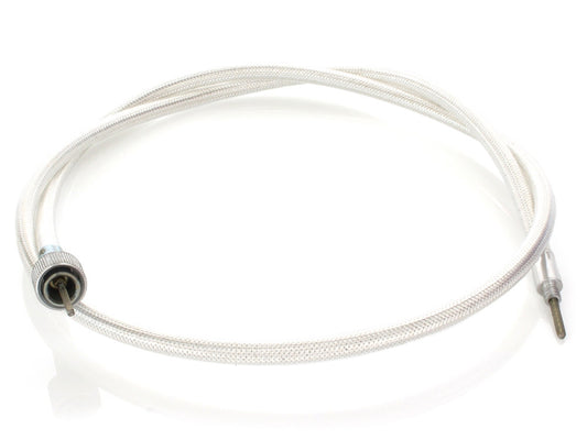 45in. Speedo Cable with 16mm Nut – Platinum Braided.