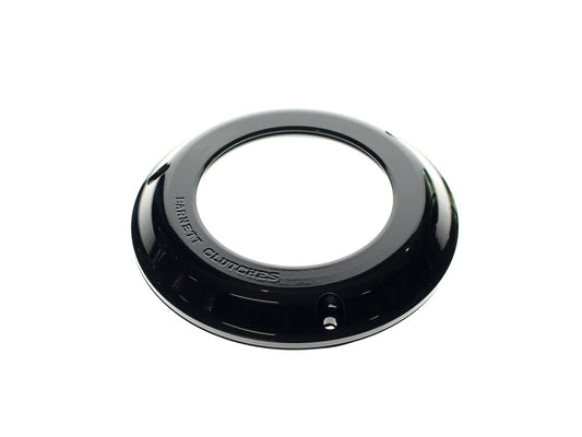 Scorpion Series Clear Derby Cover – Black.  Fits Big Twin 1990-1997