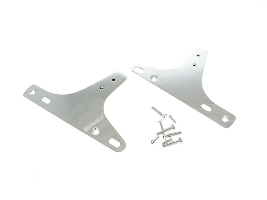 Sissy Bar Side Straps – Chrome. Fits FLH 1958-1984