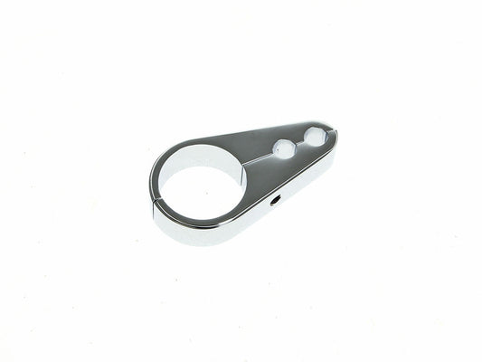1in. Cable Clamp with Dual Throttle & Idle Cable Holes – Chrome