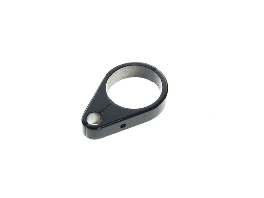 1-1/2in. Cable Clamp with 1 x 10mm Clutch Cable or Brake Line Hole – Gloss Black