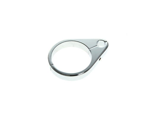 2in. Cable Clamp with 1 x 10mm Clutch Cable or Brake Line Hole – Chrome
