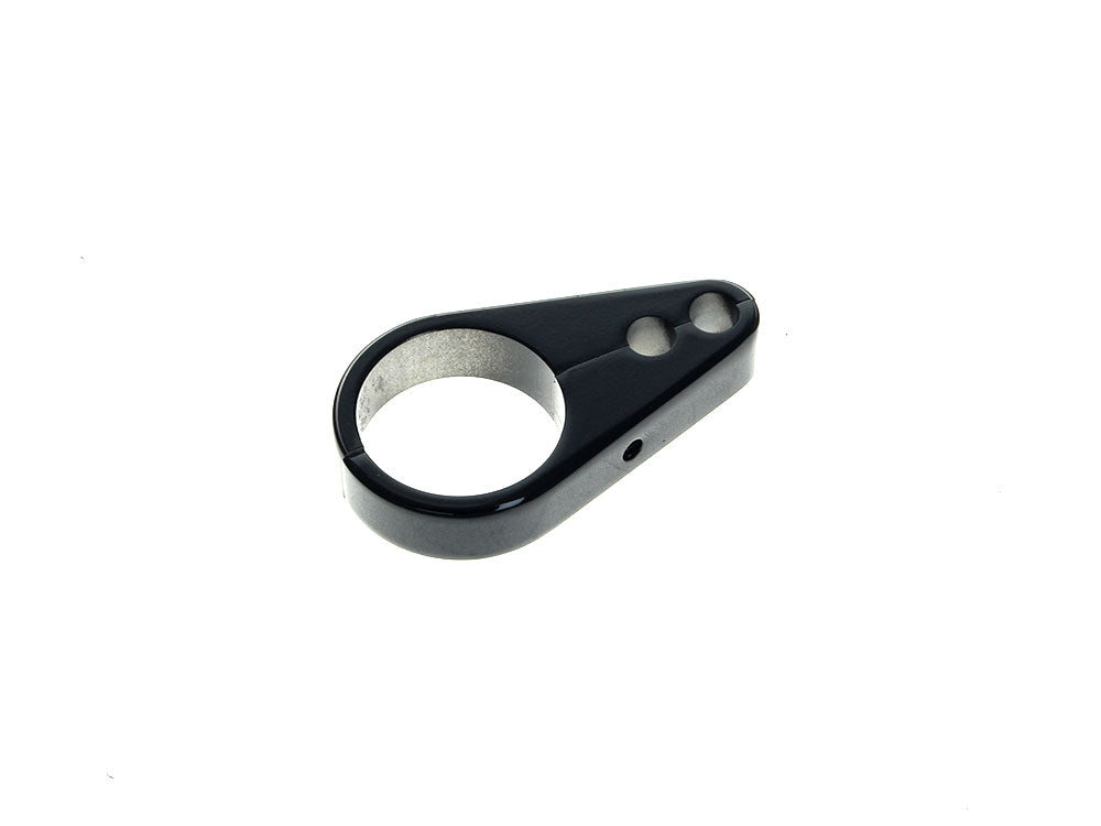 1-1/4in. Cable Clamp with Dual Throttle & Idle Cable Holes – Gloss Black