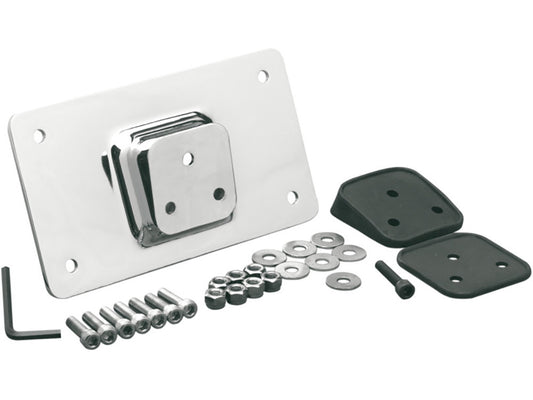 Laydown Original Style Number Plate Mount – Chrome.