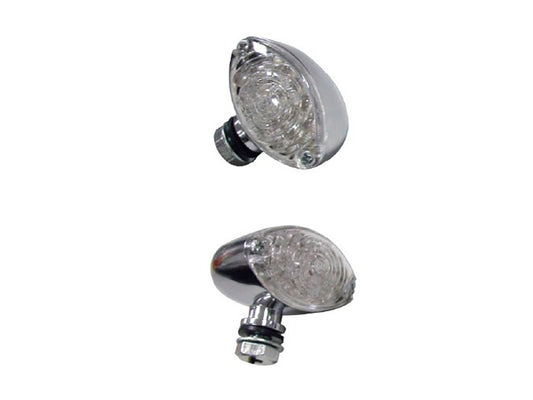 LED Cateye Turn Signals – Chrome.
