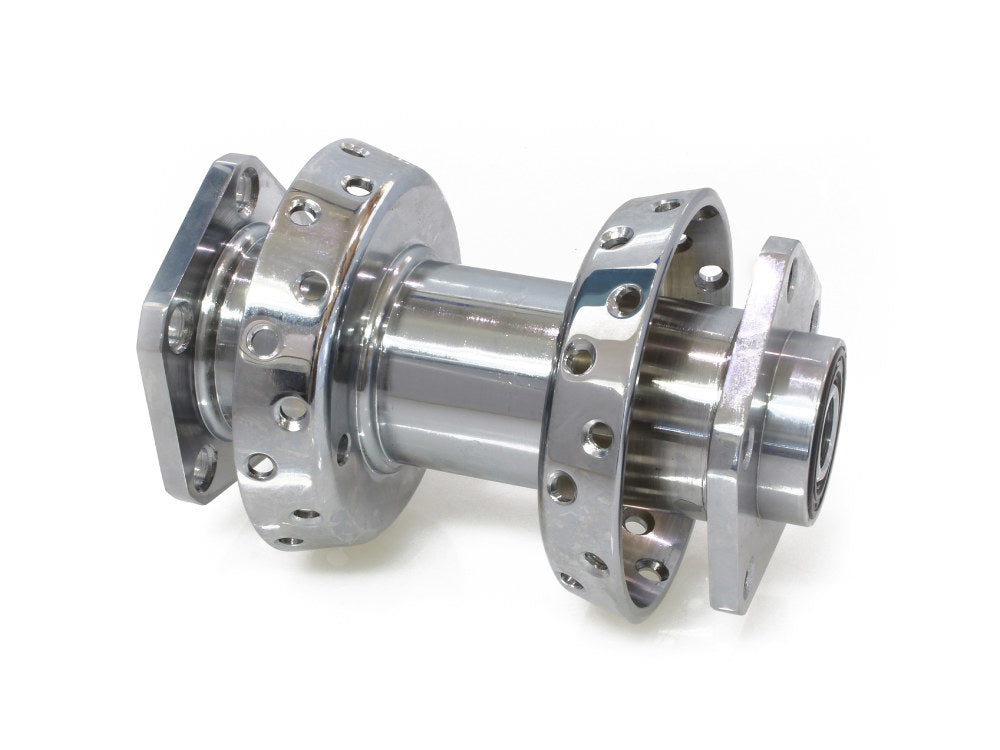 Rear Wheel Hub – Chrome. Fits Big Twin & Sportster 1986-1999.