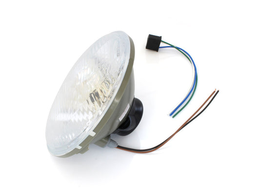 7in. Headlight Lens with H4 Bulb & 5W Park Light.