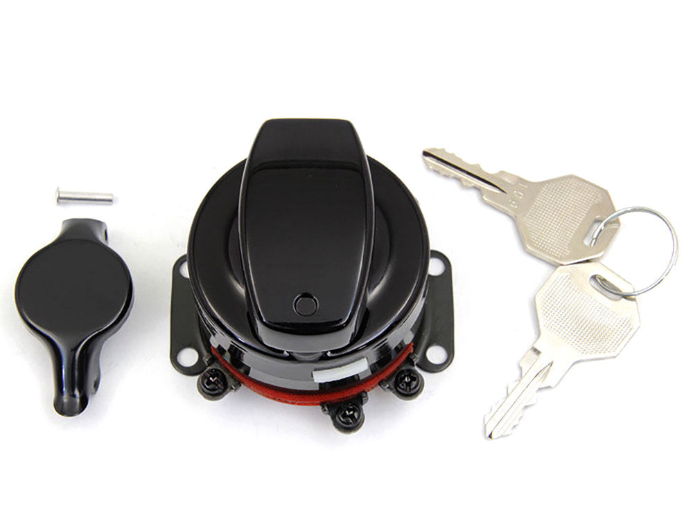 Ignition Switch – Black. Fits Big Twin 1936-1995.