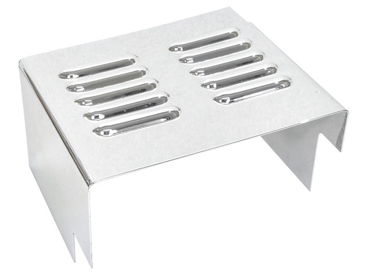 Louvered Battery Side Cover – Chrome. Fits FX 1973-1986 & Sportster 1982-2003.
