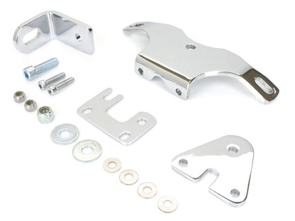 Front Splined Floorboard Mounts – Chrome. Fits Honda & Suzuki.