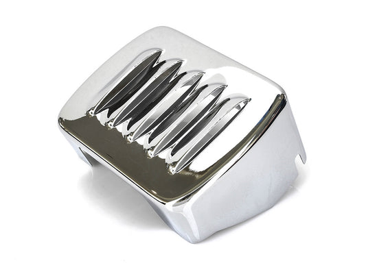 Louvered Coil Cover – Chrome. Fits 4Spd Big Twin 1965-1986 & Softail 1984-1999