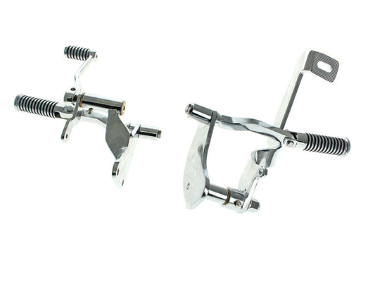 Forward Controls with O-Ring Footpegs – Chrome. Fits Sportster 1991-2003