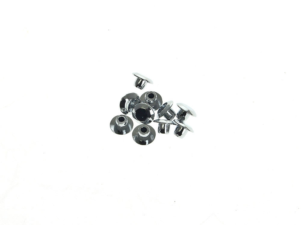 1/4in. (6mm) Hole Plugs – Chrome. Sold as a Pack of 10.
