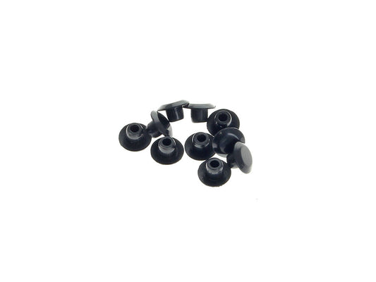 1/4in. (6mm) Hole Plugs – Black. Sold as a Pack of 10.