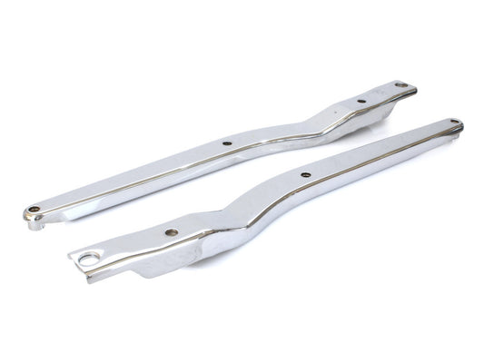 Rear Fender Struts – Chrome. Fits 4Spd FX 1972-1985 without oem turnsignal holes.