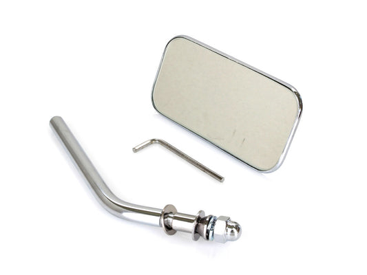 Rectangular Mirror – Chrome. Fits Left or Right.