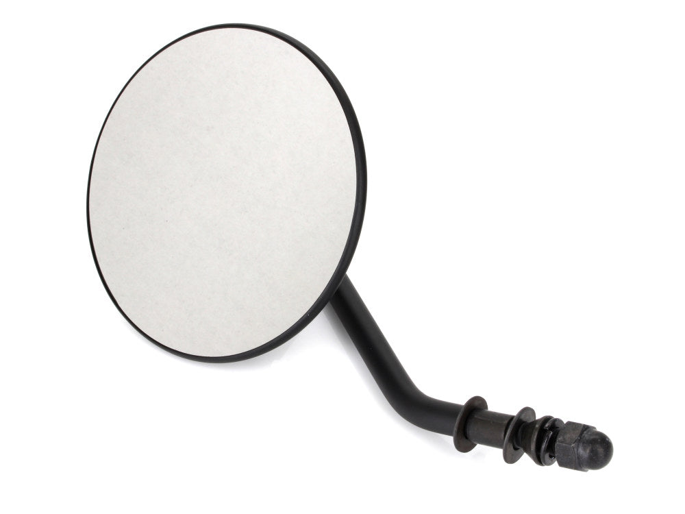 4in. Round Mirror with Short Stem – Black. Fits Right.