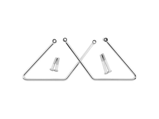 Saddlebag Supports – Chrome. Fits Softail 2000-2017 non 200 Tyre Models