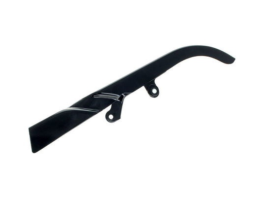Upper Belt Guard – Gloss Black. Fits Softail 2007-2017.