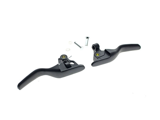 Smooth Shorty Hand Levers – Black. Fits Touring Most 2021-2024 with Cable Clutch