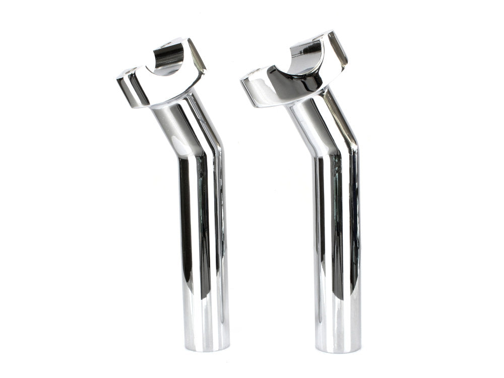 6-1/2in. Pullback Risers – Chrome. Fits 1in. Handlebar.