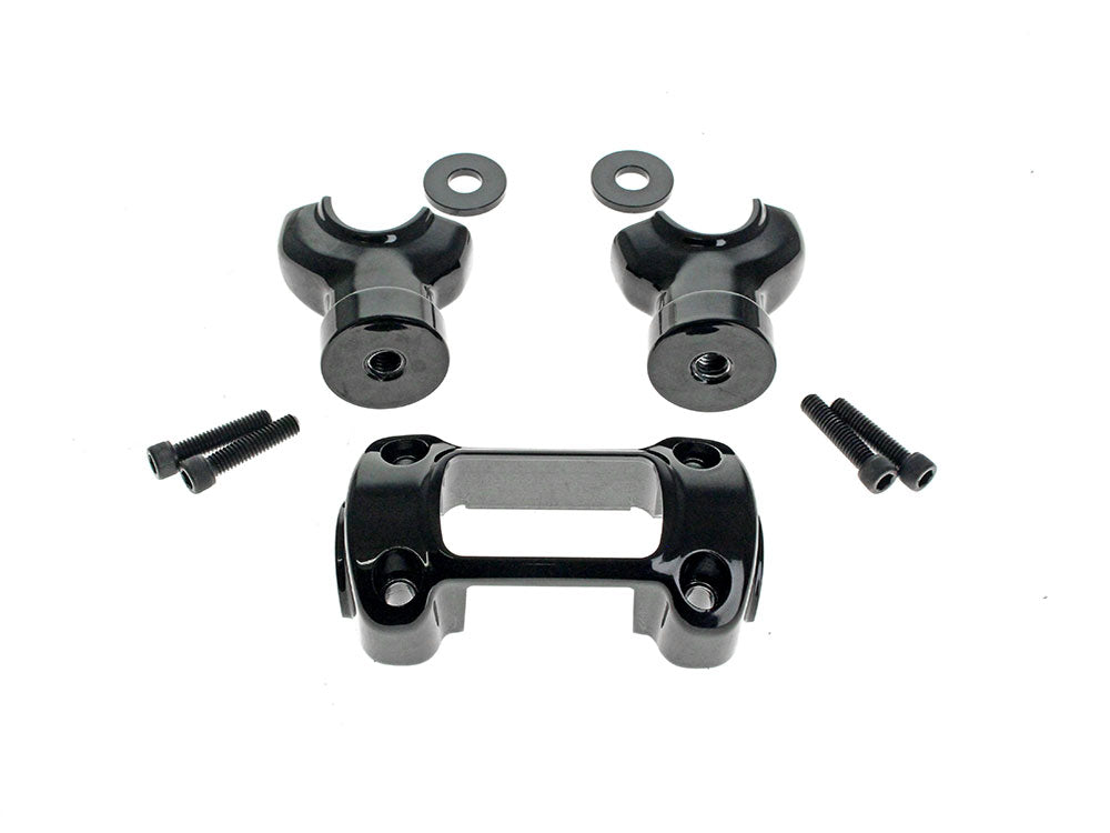 1.5in. Tall Risers x 1-1/4in. Clamp – Black. Fits Softail Breakout 2018-2024 & Street Bob, Low Rider ST, Standard 2018-2024 with 1-1/4in. Bars