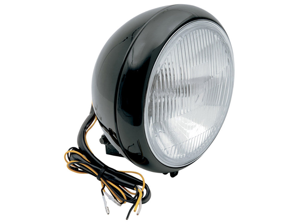 7in. Headlight – Black. Fits FL Softail 1986up.