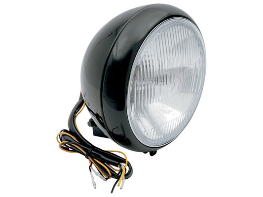 7in. Headlight – Black. Fits FL Softail 1986-2017