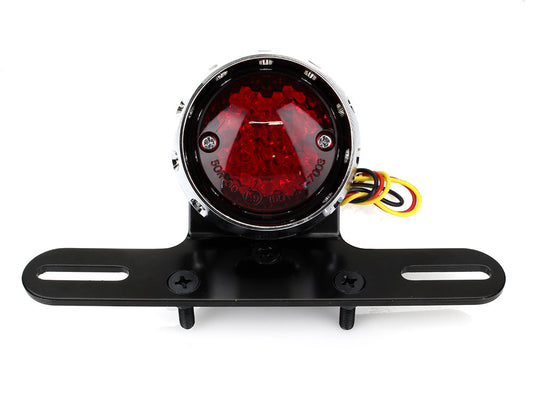 Retro Bobber LED Taillight – Chrome.
