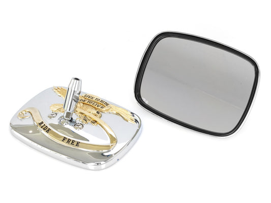 Live to Ride Mirrors – Chrome & Gold.