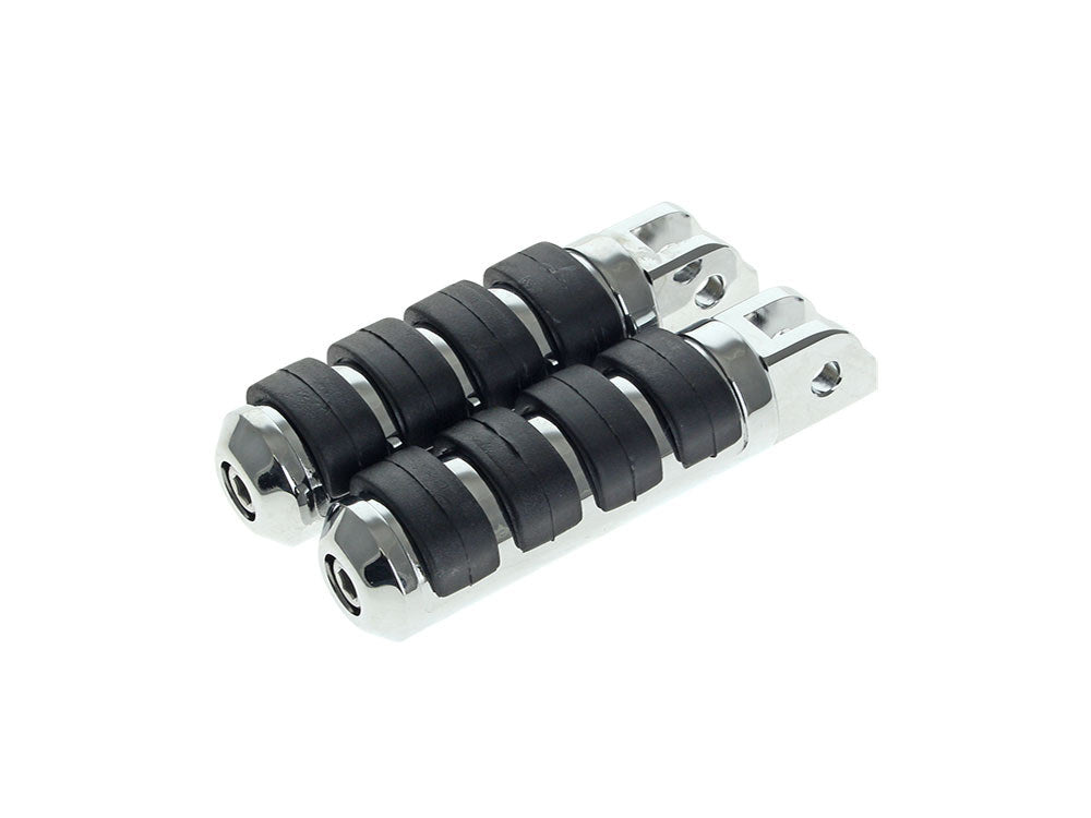 Comfort Iso Style Large Footpegs – Chrome. Fits Softail 2018up Front Rider
