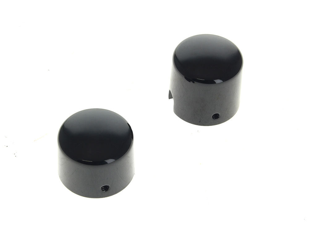 Rear Axle Covers – Gloss Black. Fits Softail 2000-2007