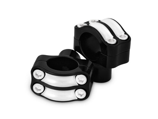 1-1/2in. Tall Reaper Risers – Black Contrast Cut. Fits 1-1/4in. Handlebar