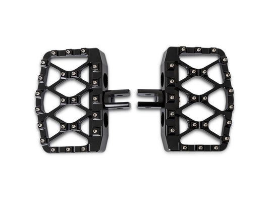 MX Evolution Mini Floorboards – Black. Fits Softail 2018up Front Rider