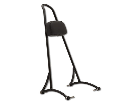 20in. Tall Sissy Bar with Pad – Black. Fits Dyna 2006-2017.