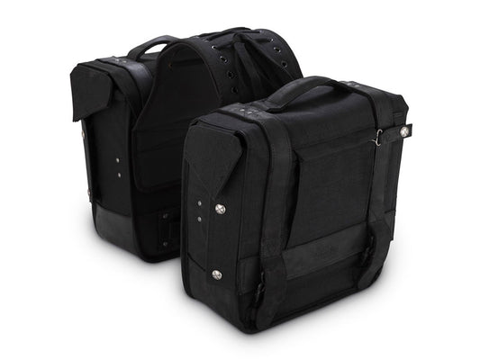 Throw-Over Saddlebags – Black Cordura.