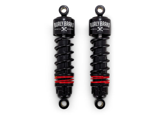 10-1/2in. Slammer Plus Rear Shock Absorbers – Black. Fits Sportster 2004-2021