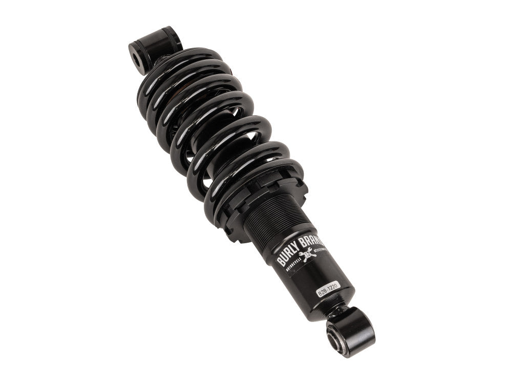 12.2in. Standard Spring Rate ‘Slammer’ Rear Shock Absorber – Black. Fits Softail 2018up.