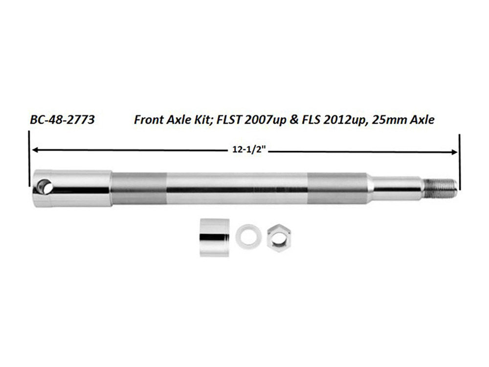 Front Axle Kit. Fits Fl Softail 2007-2017