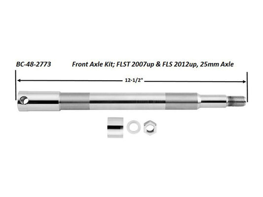 Front Axle Kit. Fits Fl Softail 2007-2017