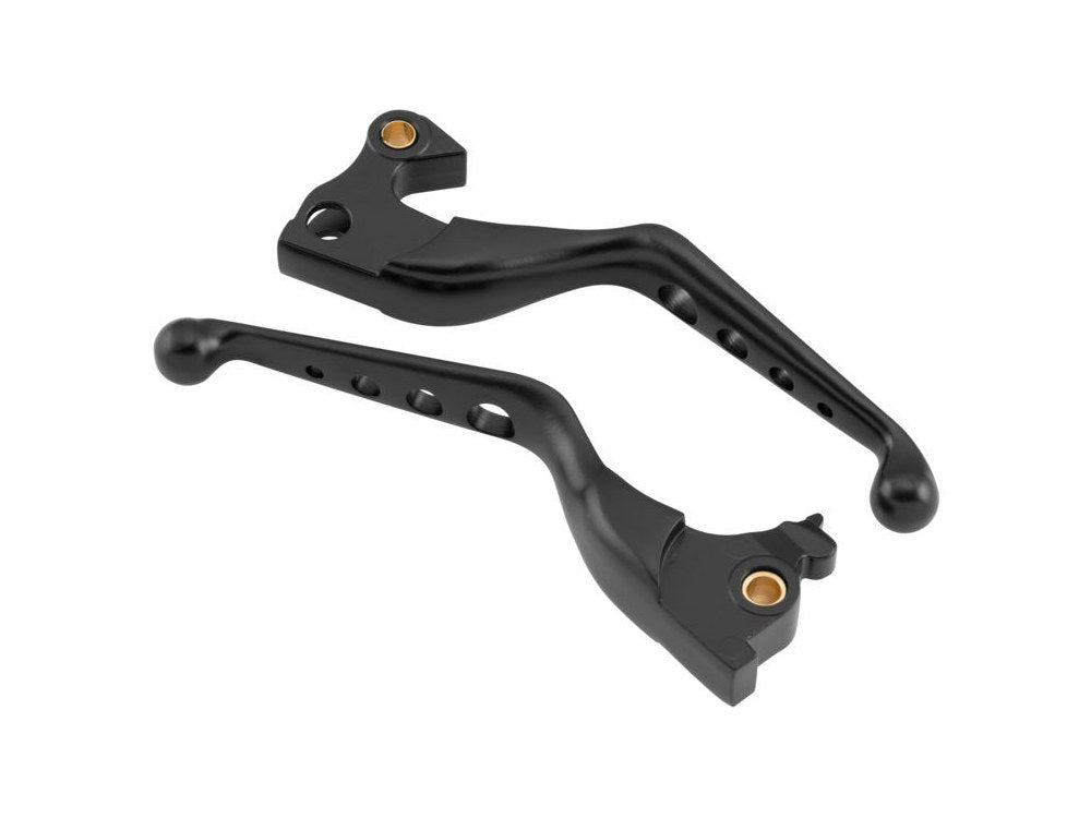 4 Hole Hand Levers – Black. Fits Sportster 2014-2021