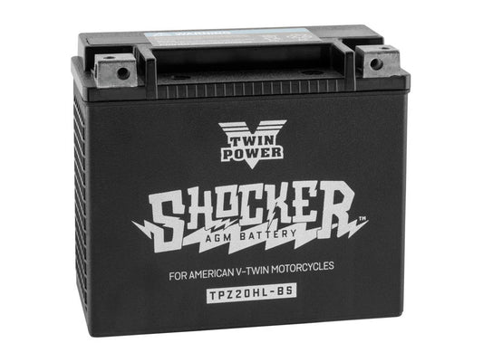 AGM Motorcycle Battery. Fits Softail 1991up, Dyna 1991-2017, Sportster 1997-2003, V-Rod 2008-2017, Victory 2002up & Indian 2014up.