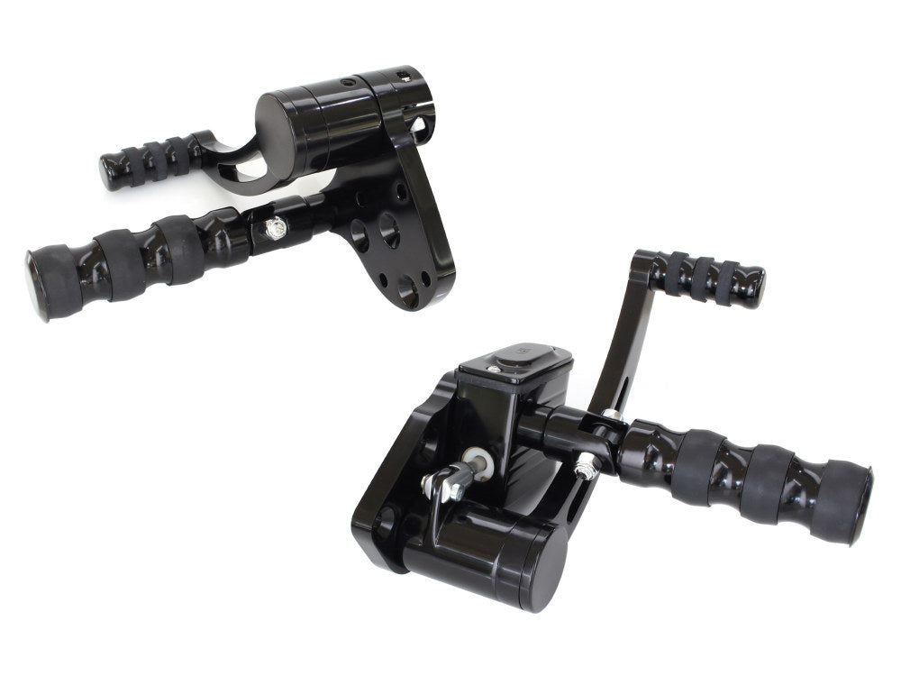 Standard Length Forward Controls – Black. Fits Softail 1984-1999 & 4Spd Big Twins 1936-1986