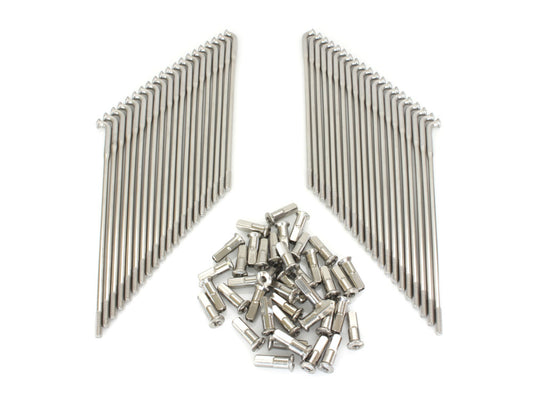 16in. Spokes – Stainless Steel. Fits Original Style H-D Deep Drop Center Rim when used in conjunction with 1936-1996 H-D style Rear Hub or H-D Style Wide Glide Front Hub.