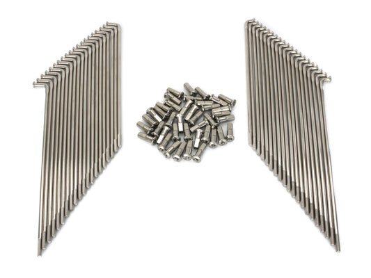 19in. Spokes – Stainless Steel. Fits the Genuine H-D Smooth Profile Rim when used in conjunction with 2006up OEM H-D Mid Glide Front End.