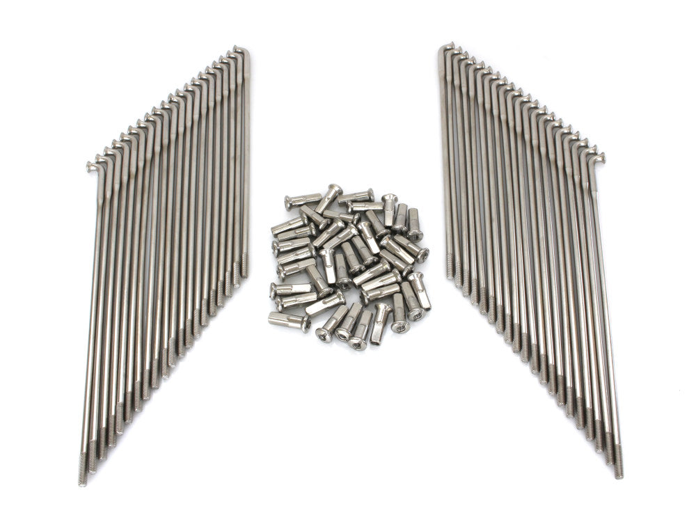 19in. Spokes – Stainless Steel. Fits Original Style H-D Deep Drop Center Rim when used in conjunction with 1997up H-D Style Wide Glide Front Hub.