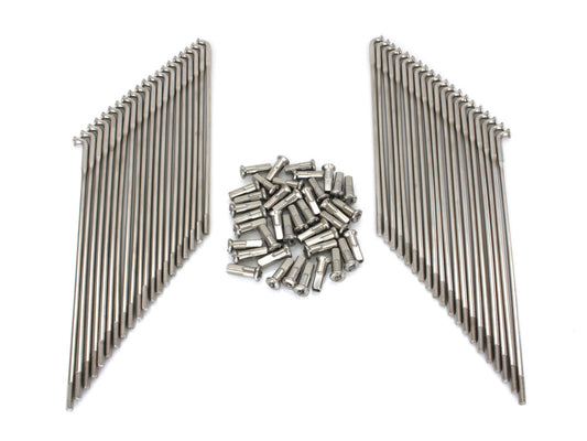 19in. Spokes – Stainless Steel. Fits Original Style H-D Deep Drop Center Rim when used in conjunction with 1997up H-D Style Wide Glide Front Hub.
